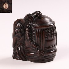 Antique Japanese Wood Carving
