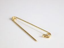 5 x 12k Gold Filled Antique Safety Pin Vintage Dress Brooch 2.4g #232