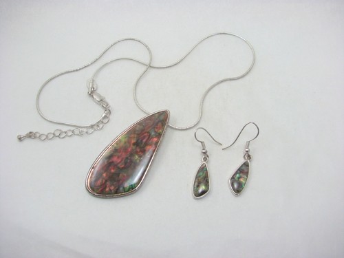 Faux abalone pendant with - pendant,