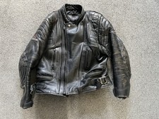 Vintage 1980s Akito Mercury Protek Plus Leather Biker Jacket Café Racer, Retro