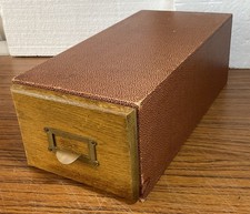 Vintage (E) Card Index Storage