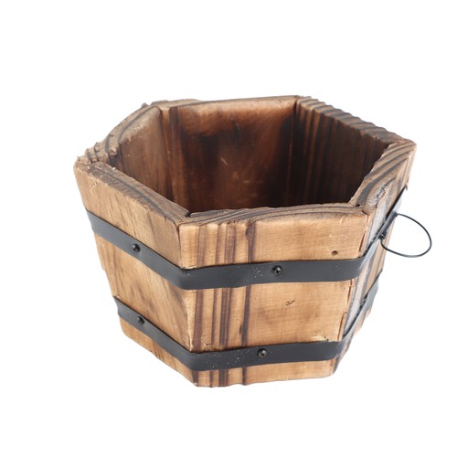 Solid wood flower - pot, vintage