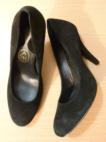 New ash black genuine - ash, suede