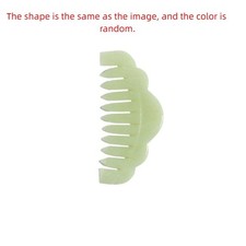 Natural Jade Hair Brush Green