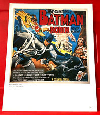 Batman And Robin Robert Lowery Movie/Film Poster Art PICTURE / PRINT 12" x 9.5"