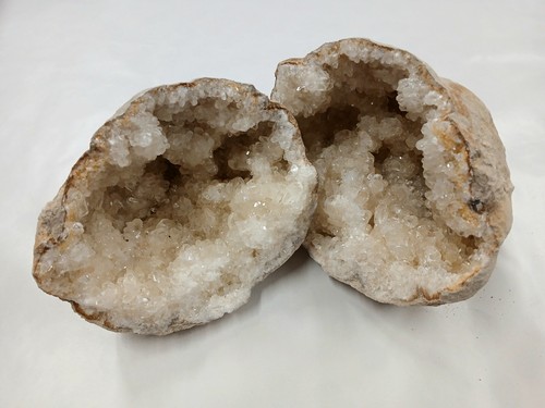 Large natural colour geode - natural,