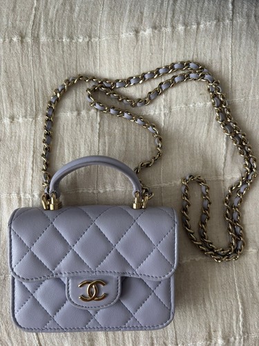 Chanel metalesse lilac handle - lilac,