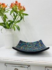 Large Mosaic Square Plate -