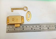 Cabinet-Wardrobe  lock 51mm x 25mm 1 Key   (4776) Reversible With Escutcheon