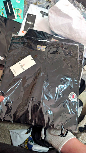Moncler men black logo - men's,