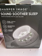 Sharper Image Sound Sleep Soother White Noise Machine Led Light