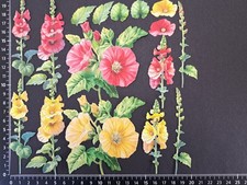 hollyhock flower die cuts