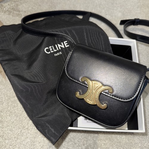 Celine triomphe mini black - celine,