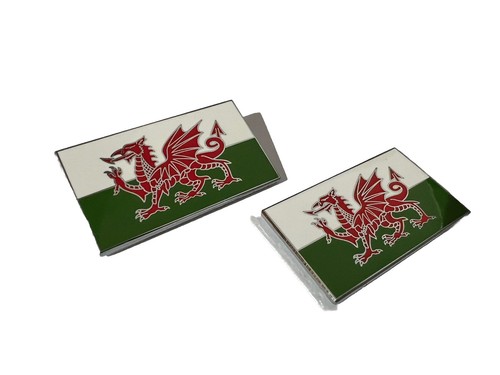Welsh dragon badges - welsh,