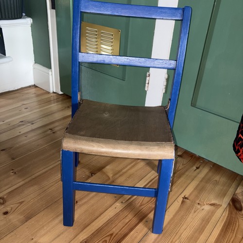 Vintage childs chair wooden - childs,