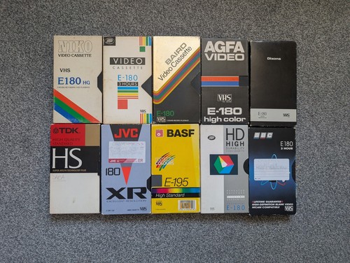 Used vhs video tapes - 10,