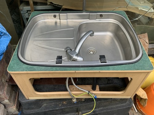 Campervan stainless sink unit - stainless,