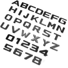 3D Metal Car Letters Badge |