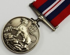 Superb Full Size Replica WW2 War Medal 1939-1945 with Ribbon, George VI