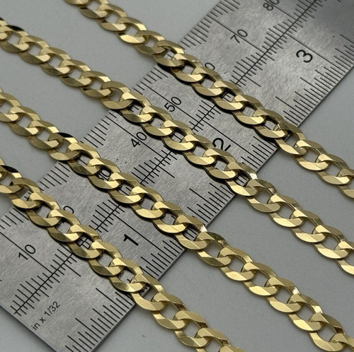 375 9ct yellow gold - 375, curb