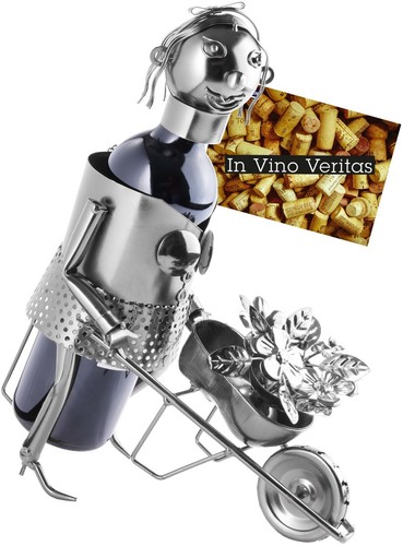Metal wine bottle holder - bottle,
