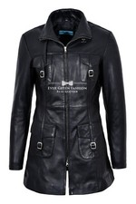 Ladies Black Gothic Leather