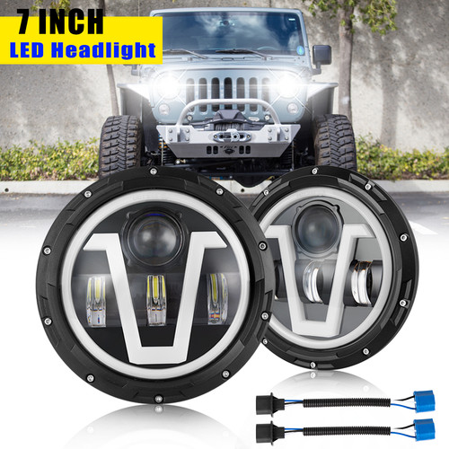 Inch round led headlights - 7"inch,