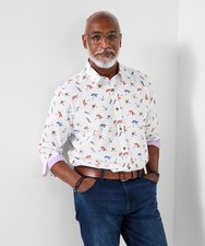 Joe Browns Men's Dragonfly Print Long Sleeve Shirt