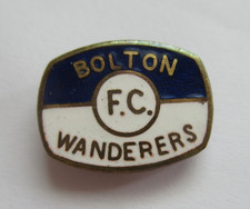 OLD RARE BOLTON WANDERERS FOOTBALL CLUB ENAMEL BADGE OLD CREST