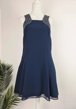 Monsoon Navy Beaded Dress UK