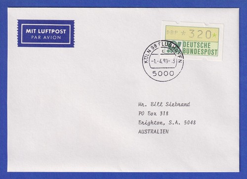 Atm value 320 on airmail - value,