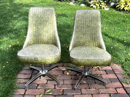 Vtg chromcraft mcm swivel - chromcraft,