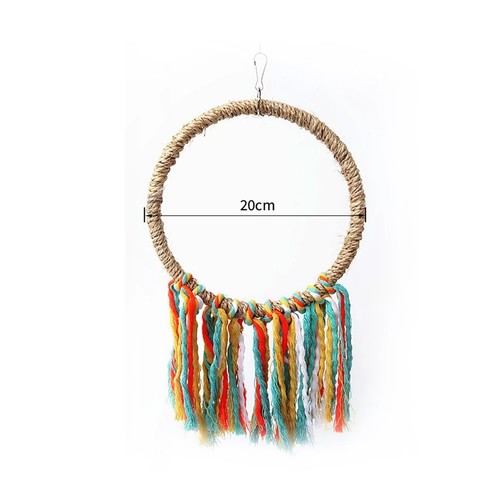 Coloured rope ring swing - rope,