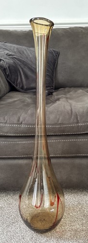 Large glass vase 78cm tall - large,