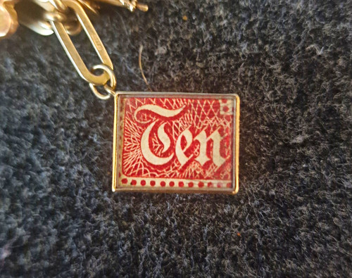 Vintage 9ct gold emergency - gold, "in