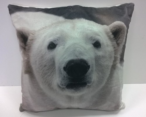 Polar bears filled cushion - bears,