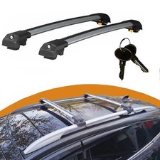 Roof Rack Cross Bars For Jeep Patriot 2007-2017 Lockable Rail Carrier 2 Pcs Gray