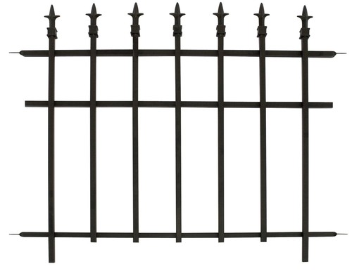 Panacea black garden fence - black,
