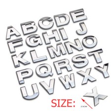 Car DIY 3D Chrome Metal Letter