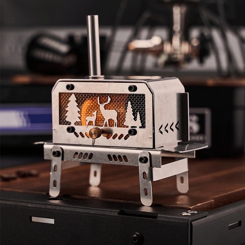 Portable tent stove wood - stove,