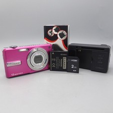 Panasonic Lumix DMC-F3 12.1MP Digital Camera Pink Tested *Read*