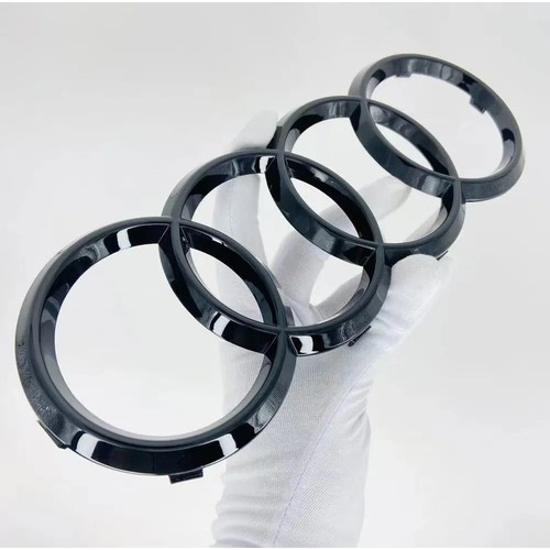 Audi silver black ring - audi,