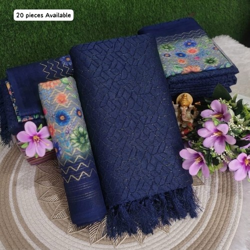 Navy blue party - navy, saree