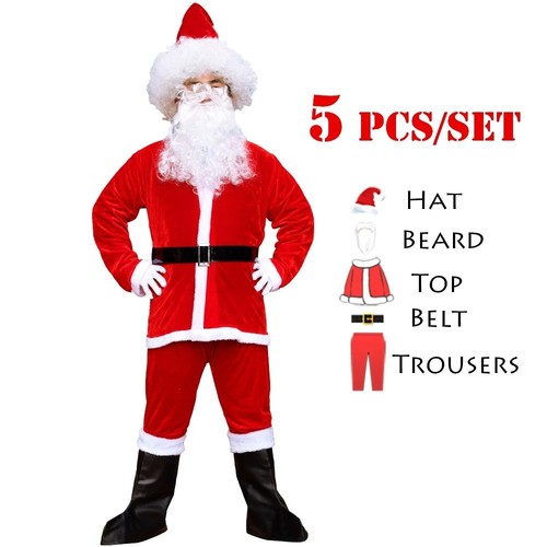 Men santa suit father - men's,