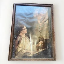 Large Antique  Colored