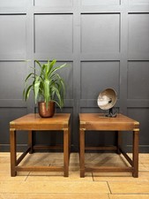 Pair Vintage Mahogany Side
