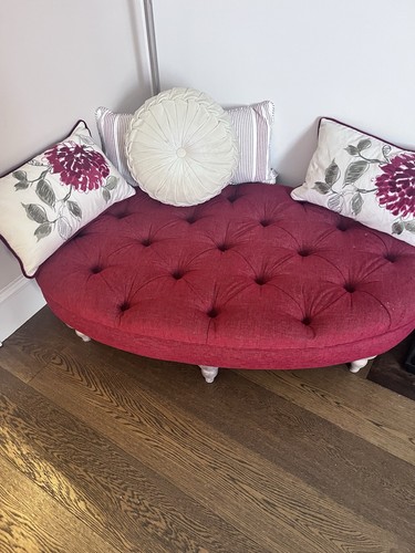 Large dark red - dark, footstool