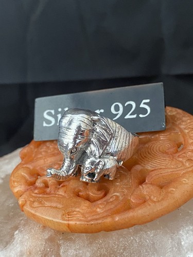 Solid silver elephant - solid, and