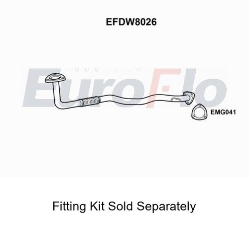 Pipe front exhaust system - pipe,