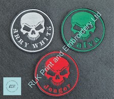 Personalised Embroidered Skull